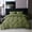 Green, variant on Taicans Duvet Cover Set,4-Piece Bed in a Bag,Pintuck Bedding Set for All Season,Includes Bed Sheets,Duvet Cover & 2 Pillowshams