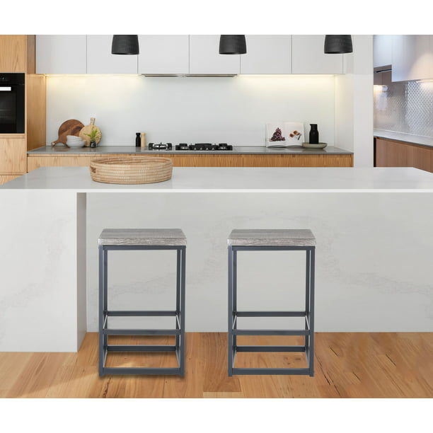 Zenvida 24 Counter Height Bar Stools, How Many Chairs At A Kitchen Island With Sink