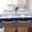 Blue, variant on Navy Blue Stripe Tablecloth Rectangle Table Cloth 60x120, Waterproof Tablecloth Outdoor Table Cloth, Modern Rustic Horizontal Blue Striped Washable Table Cover for Kitchen Dinning Party