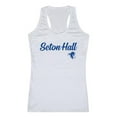 thumbnail image 1 of W Republic 557-147-WHT-03 Seton Hall University Womens Script Tank Top, White - Large, 1 of 1