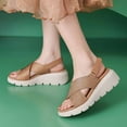 thumbnail image 2 of IUJSOY Sandales pour Femmes à Plateforme Compensée Chaussures de Marche Confort Assise Plantaire à Brides Croisées Chaussures de Plage, 2 of 9