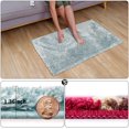 thumbnail image 4 of CPDD Bath Rug ,24\u201dx40\u201d,100% Polyester Extra Shaggy Soft and Non-Slip Machine Washable Dry Bathroom Mats,Thick Plush Rugs for Bathroom Bathtub Kids Tub Shower,Blue Blue 24”x40”, 4 of 7