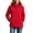 Red, variant on WRKEKC Windbreaker Jackets for Women Waterproof Windproof Hooded Long Sleeve Zip Up Detachable Hood Outdoor Coat with Pockets