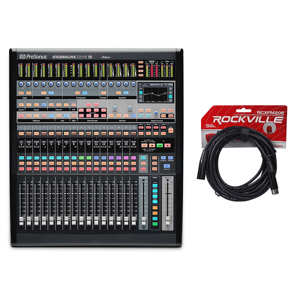 PreSonus StudioLive CS18AI Control Surface+XLR Cable