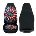 thumbnail image 4 of Uorisanigo Car Seat Covers – 2 Pcs USA Flag Colored Sunflower Bucket Auto Front Seat Protectors for Ultimate Comfort & Protection, Easy Installation and Universal Fit for Most Cars SUVs Trucks, 4 of 7