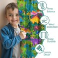thumbnail image 3 of Blackout Kids Curtains,Colorful Dinosaurs Jungle Flowers Pattern Childrens Insulated Curtains Set Of 2,Bedroom Essentials,Toddler Room Decor 42"x54", 3 of 5