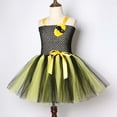 thumbnail image 4 of SRZYMJ Girls Dress Tutu Skirt with for Party Performance Holiday Celebration b-Yellow 6-7 Years, 4 of 9