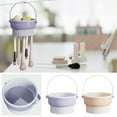 thumbnail image 3 of HongHeng Silicone Makeup Brush Cleaner Mat 3 in 1 Cosmetic Brush Cleaning Bowl Makeup Brush Washing Drying Holder Portable Makeup Brush Storage Organizer Holder, 3 of 3