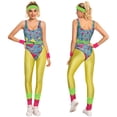 thumbnail image 3 of Disfraz de fantasía hippie de los años 80 y 90 para mujer, disfraz de fiesta disco, cosplay, para mujer adulta, para Halloween, carnaval, ropa rockera vintage, hip-hop, 3 of 5