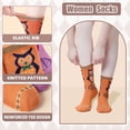thumbnail image 2 of JIANFANG Socks Women, Soft Knit Wool Winter Thick Warm Cabin Fuzzy Crew Women Socks 5 Pack, 2 of 6