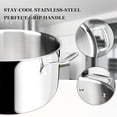 thumbnail image 5 of Duxtop Stainless Steel Stock Pot with Lid, Tri-Ply Soup Pot Large Cooking Pot, 6.5 QT Induction Cooking Stockpot, 5 of 7