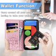 thumbnail image 6 of for Google Pixel 5a 5G Crossbody Cell Phone Wallet Case,Cute Cat Dog Cartoon Style Flip Phone Cover with Removable Lanyard Strap for Google Pixel 5a 5G MGG Pink, 6 of 14