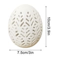 thumbnail image 3 of EUDIDV Easter Decor,Hollowed Out LED Ceramic Eggs Easter LED Lamp Ceramic White Porcelain Eggs Holiday Decoration Gift,Easter Figurines, 3 of 7