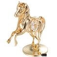 thumbnail image 4 of Matashi 24k Goldplated Elegant Horse On a Pedestal Made with Genuine  Crystals, 4 of 4