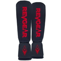 Revgear Dominator Shin Guard | Cloth Shin and Instep | Durable Lightweight Shin Guards for Any Level | Mixed Martial Arts (MMA) Kickboxing or Muay Thai (XX-Large)