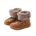 thumbnail image 3 of Toddler Kids Girls' Boots Snow Boots with Faux Fur Footwear Fleece Lined Winter Fashion Warm Footwear Warm Boots Toddler Shoes Solid Color Breathable Winter Fashion Footwear, 3 of 8