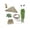 B, variant on Voglyf Natural Looking Reptile Habitat Decor Kit, Complete Woven Rope Climbing Hammock Set, Hanging Terrarium Vines for Bearded Dragon Lizard Snake, Turtle And Lizard Habitat