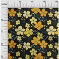 thumbnail image 1 of oneOone Cotton Jersey Black Fabric Leaves & Flower Floral Craft Projects Decor Fabric Printed By The Yard 58 Inch Wide, 1 of 4