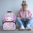 thumbnail image 2 of HUIACONG Middle School Backpack for Girls Age 10-12 Cute Axolotl Daisy Print Large Capacity Lightweight School Bag for Elementary Middle School Daily Use Back to School Gift, 2 of 7
