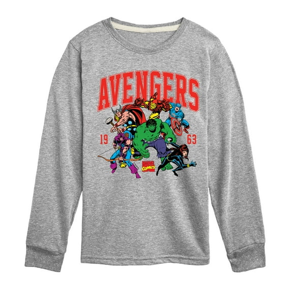 Marvel The Avengers - Collegiate - Toddler And Youth Long Sleeve Graphic T-Shirt