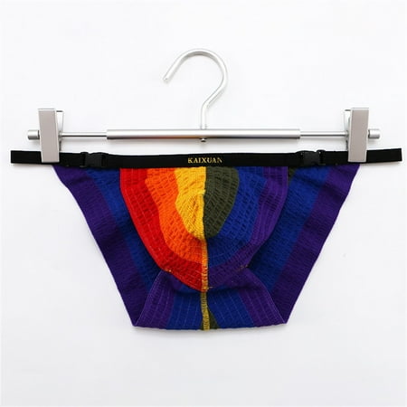 

Men Brief Underwear Pouch Panties Low Rise Thong Buckle Breathable