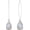 Pear Moonstone, variant on Genuine Moonstone/Black Onyx Dangle Earring for Women 925 Sterling Silver Real Gemstone Long Dangle Earring