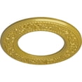 thumbnail image 3 of Ekena Millwork 13 3/8"OD x 7 1/2"ID x 3/4"P Blackthorn Ceiling Medallion (Fits Canopies up to 7 1/2"), Hand-Painted Rich Gold, 3 of 6