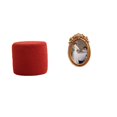 thumbnail image 1 of Escabel,Reposapiés pequeño,taburete otomano,sofá,taburete de té,Reposapiés Cubo Taburete Taburete para Dormitorio Baño,Marco de fotos,Marco de fotos vintage para colgar en la pared, 1 of 8