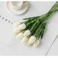 thumbnail image 5 of Paquete de 20 tulipanes artificiales, ramo de decoración para festivales de bodas, ramo de flores de PU de tacto Real Sincero  Hogar, 5 of 5