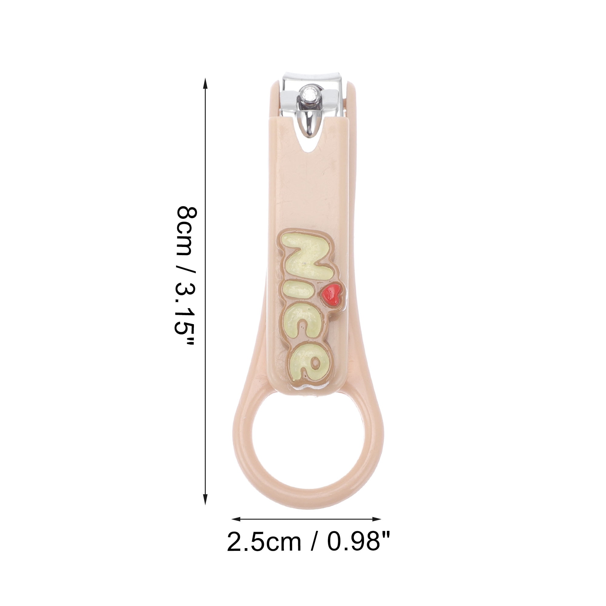 Unique Bargains Cartoon Pattern Nail Clippers 3.15"x0.98" 1 Pc Khaki