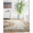 thumbnail image 3 of Dwelke Traditional Vintage Overdyed Retro Gold Area Rug Machine Washable Non-slip Carpet,4'x6', 3 of 8