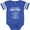 Football Blue and White, variant on Future Robotics Engineer Robot Boys or Girls Baby Bodysuit