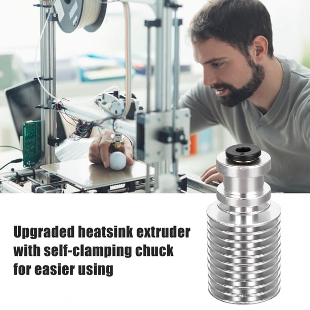 Extrusora De Disipador Térmico De 1,75 Mm, Acero Inoxidable Plateado, Accesorios De Actualización De Filamento De 1,75 Mm Para Impresora 3D