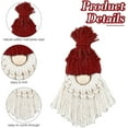 thumbnail image 3 of Dalrosia 6 Set DIY Macrame Christmas Gnomes Santa Claus Kit DIY Macrame Santa Claus for Christmas Tree Decor Christmas Tree Hanging Gnomes Santa Elf Instructions Included Holiday Decor, 3 of 5