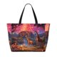 thumbnail image 2 of Fotbe Lantern Giraffes Magical Forest Bolsa de Viaje para Playa - Resistente al Agua, Bolsa Tote de Gran Capacidad y Ligera con 7 Bolsillos para Mujeres y Hombres, 2 of 7