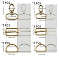 thumbnail image 3 of Clearance Household hooks under $6,Swivel Snap Hooks Kit D Rings For Purse And Slide Buckles Swivel Hook Purse Hardware For Bag Making Swivel Clasp Lanyard Clips Keychain Clasps For Keychain Cr, 3 of 6