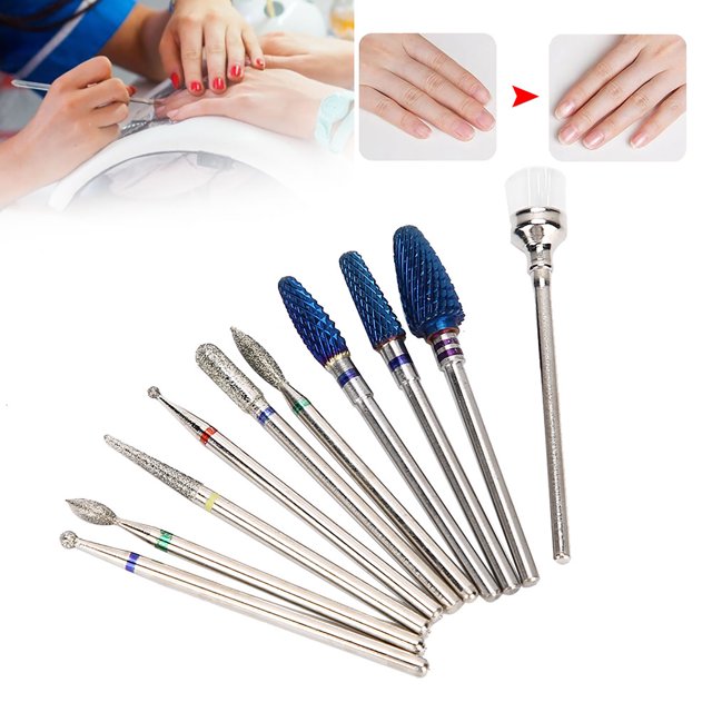 Nail Polishing Tool, Full Functioning Easy To Carry Manicure Drill Bit, Efficient For Home Salon Shop