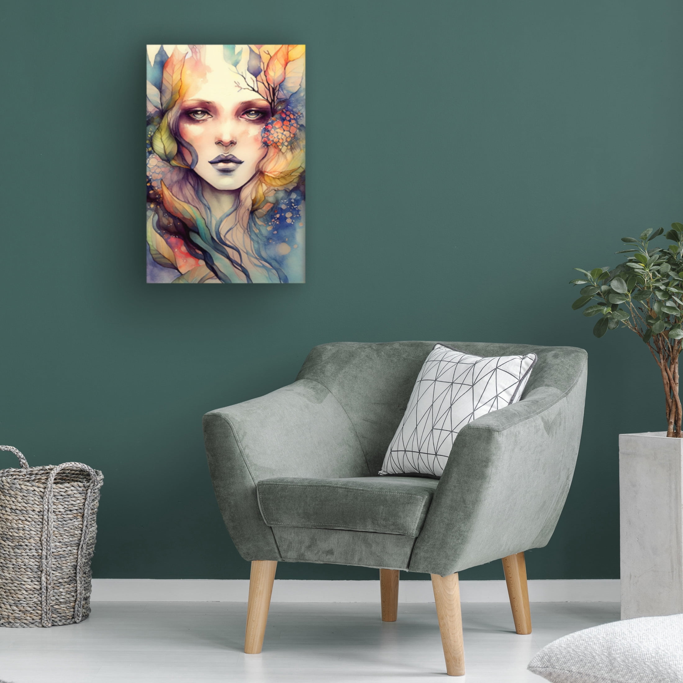 Canvas Wall Art - Sasha 'Woman VI' Wall Art for Living Room, Bedroom, or Office Décor by Trademark Fine Art - 30 x 47 Inches