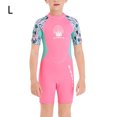thumbnail image 2 of Vela de buceo 2.5 mm neopreno duradero manga corta pantalones cortos cortos niños trajes de buceo mono surfeando fresco cuerpo sentimiento trajes de trabajo rosa l sidaley OD003680-03, 2 of 7
