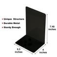 thumbnail image 2 of Aspire 1 Pair Metal Bookends, "L" Shape Metal Bookends for Heavy Books, Black Desk Book Holder for Shelves, Book Organizer, 2 of 5