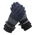 thumbnail image 5 of NIBOLOG 1 Pair Ski Gloves Water-Resistant Plush Lining Thickened Winter Warm Gloves Unisex Touchscreen Snowboarding Gloves, 5 of 8