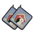 thumbnail image 1 of Carolines Treasures BB2829PTHD Collection Chien Maison Bichon Frise Paire de Porte-Pots, 1 of 3
