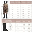 thumbnail image 4 of Autoez Fishing Wader Boots Waterproof 2-Ply Nylon/PVC Chest Waders, Unisex, Black, Size 10, 4 of 9
