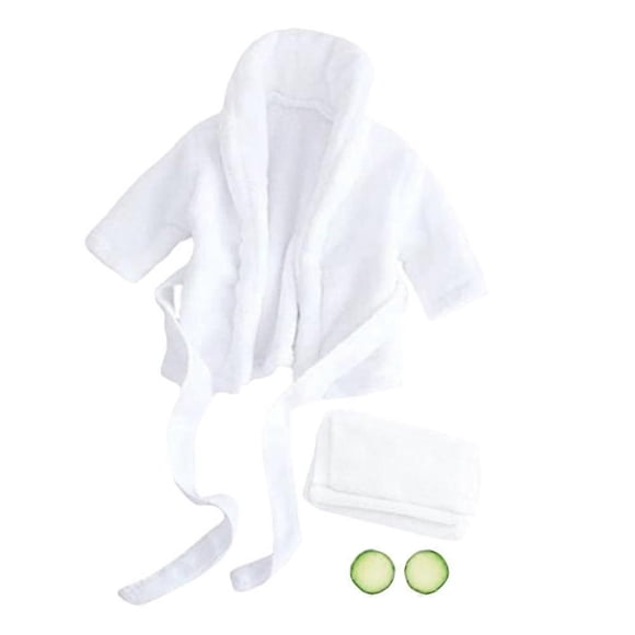 1 Set Newborn Bathrobe Infant Bathrobe Prop Baby Bath Towel Cucumber Prop