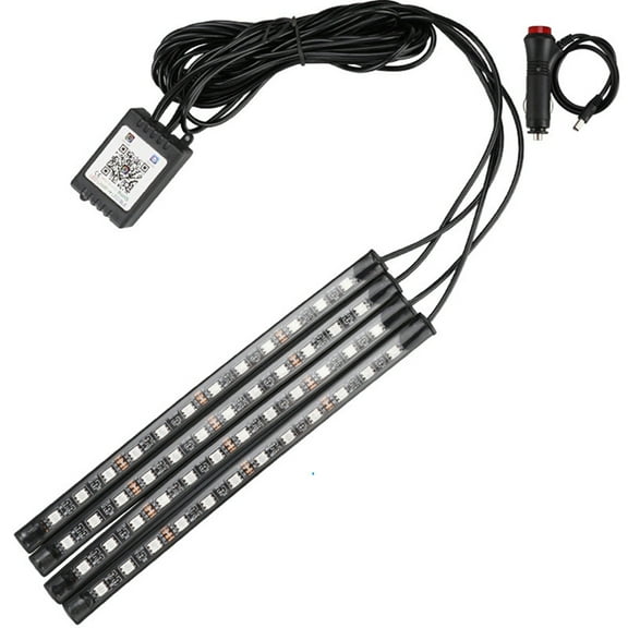 LED Lights for Motorcycle RGB APP Sound Control Moto Backlight Flexible Waterproof Decoration Light Neon Strip 48 Lights