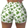 thumbnail image 2 of KLL St. Patrick's day Pattern Workout Shorts for Women Scrunch Short Gym Yoga Running Sport Active Exercise Fitness Shorts-XX-Large, 2 of 8