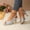 Silver, variant on Women's Comfortable High Heel Sandals Metallic Crisscross Straps Glitter Toe Bed Flared Latin Heel Plus Size Gold 43
