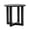 Black, variant on Hassch All-Weather Metal Side Table in Black, 18-Inch Compact Patio End Table with Cross Base, Indoor/Outdoor Plant Stand Snack Table for Living Room Yard