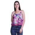 thumbnail image 1 of Moomaya Printed Womens Spaghetti Strap Crop Top Cami Summer Tops, 1 of 5