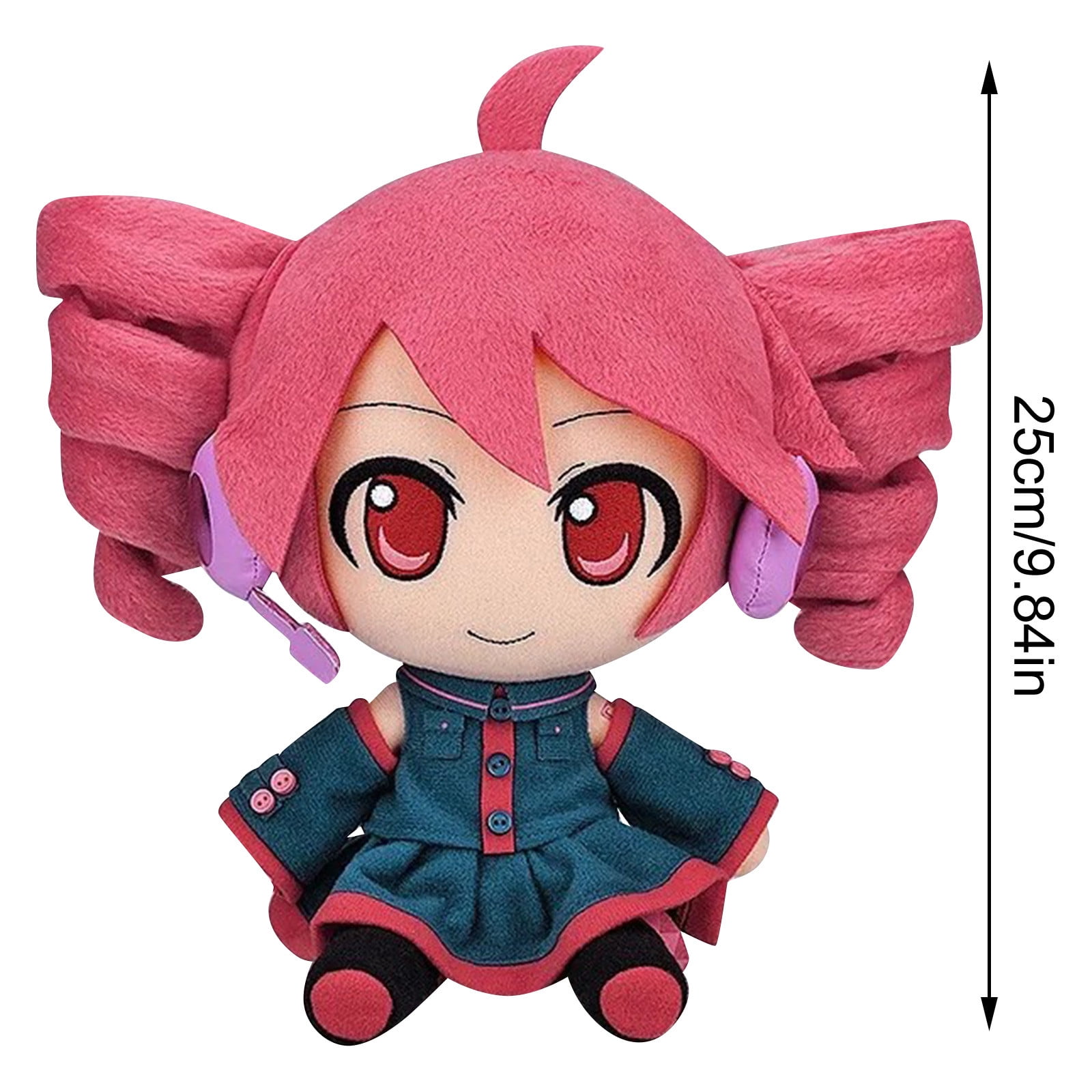 Kawayii Kasane Teto Plush Doll - Kasane Teto Anime Peripherals Plush Toy | Kasane Teto Soft Throw Plush Toy Pillow | Kasane Home Sofa Decoration Gift for Kasane Teto Fans